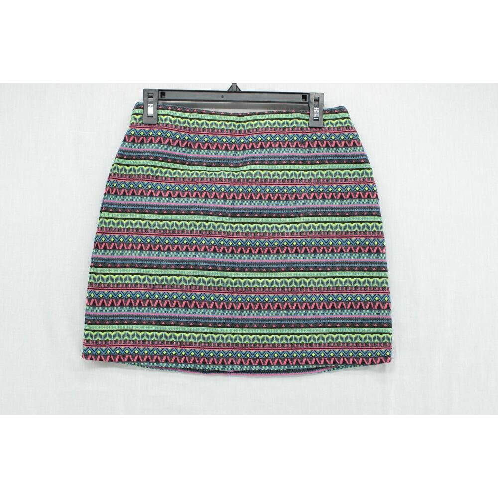 VTG NWT Shrinking Violet Mini Skirt Women's Medium Stripe Pattern Mini Statement